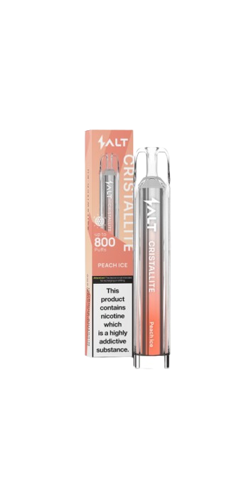 SALT CRISTALLITE Lite Disposable Vape - Peach Ice