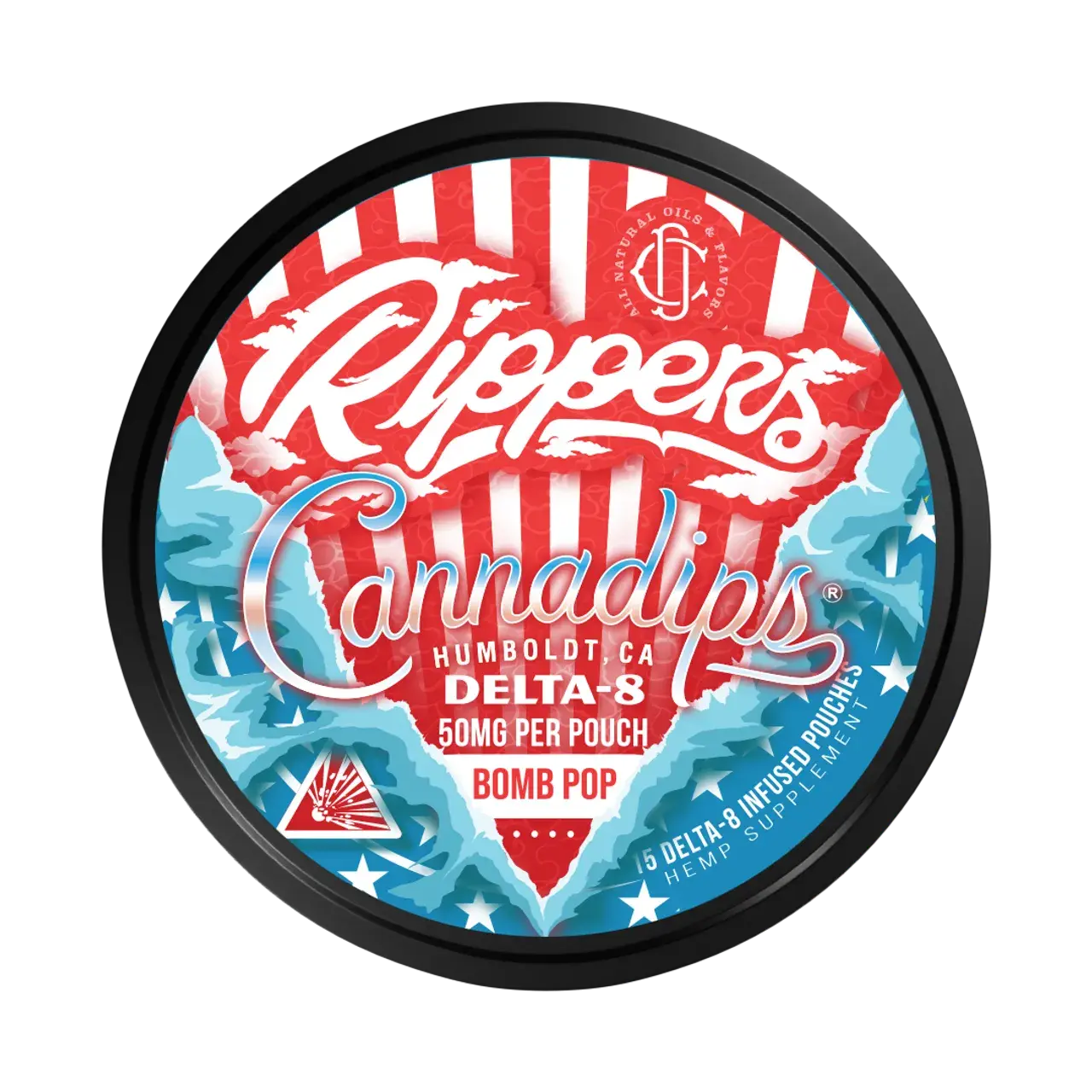 Delta-8 THC Rippers Cannadips - Bomb Pop