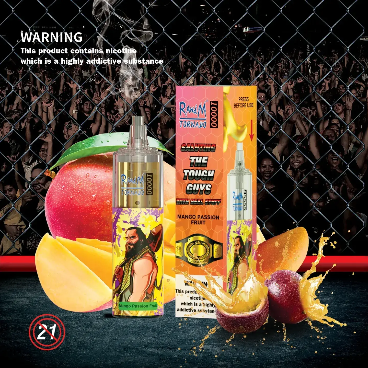 RandM Tornado 10000 - Mango Passion Fruit