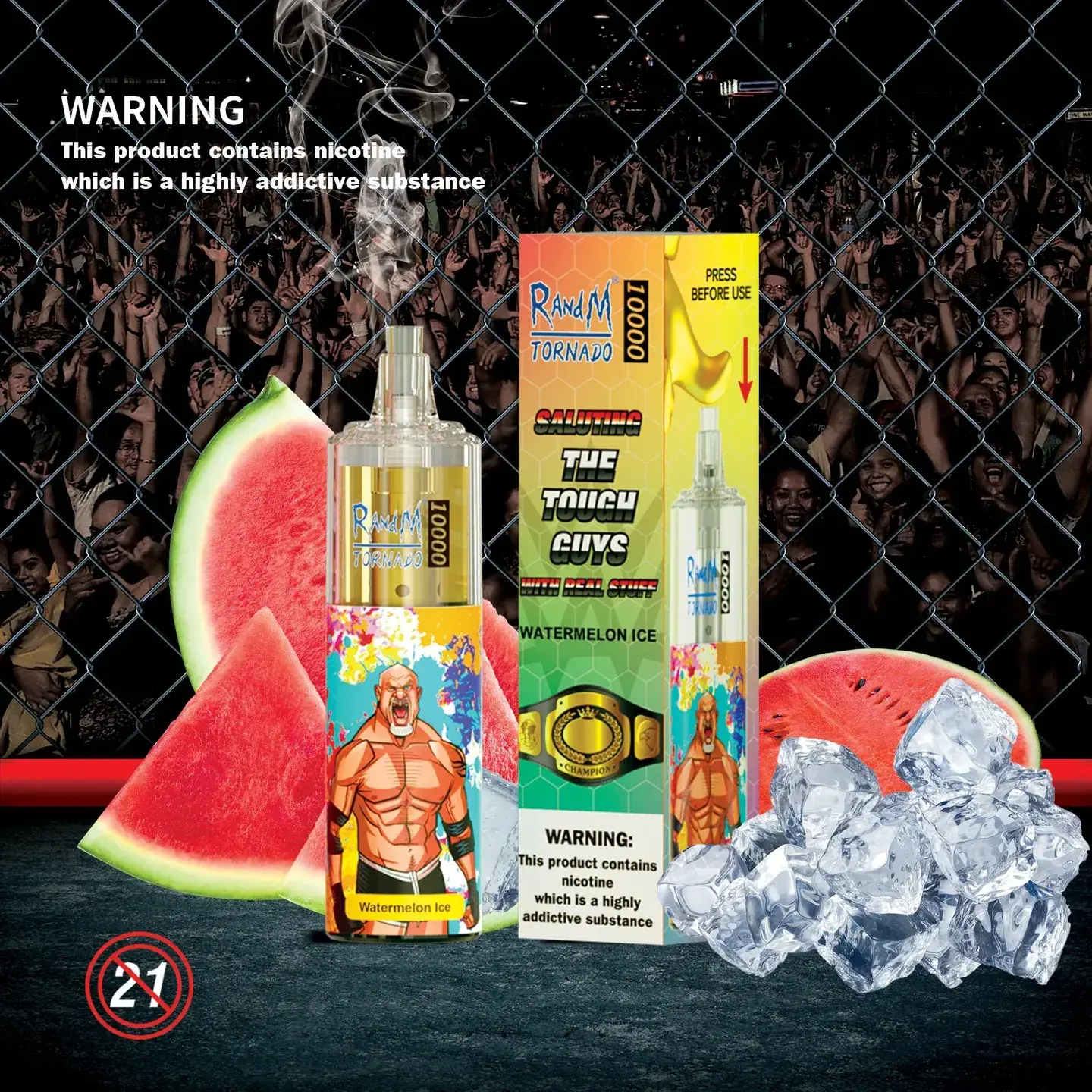 RandM Tornado 10000 - Watermelon Ice