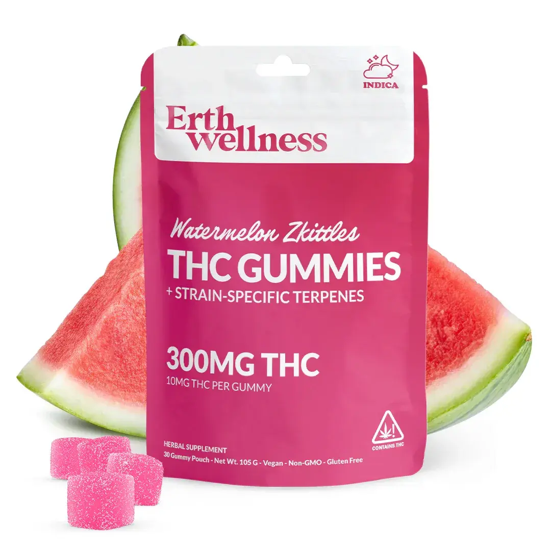 Erth Wellness 9 THC Gummies - Watermelon Zkittles