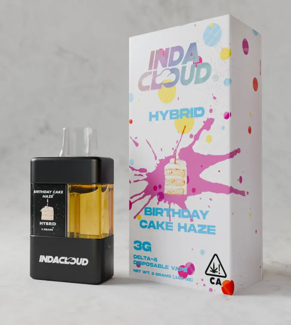 IndaCloud 3G Delta 8 Disposable Vape Pen  - Birthday Cake Haze