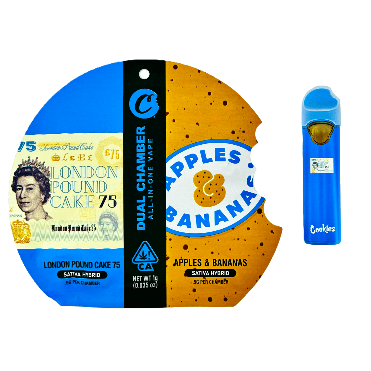 Cookies Dual Chambers - London Pound Cake x Apples Banana