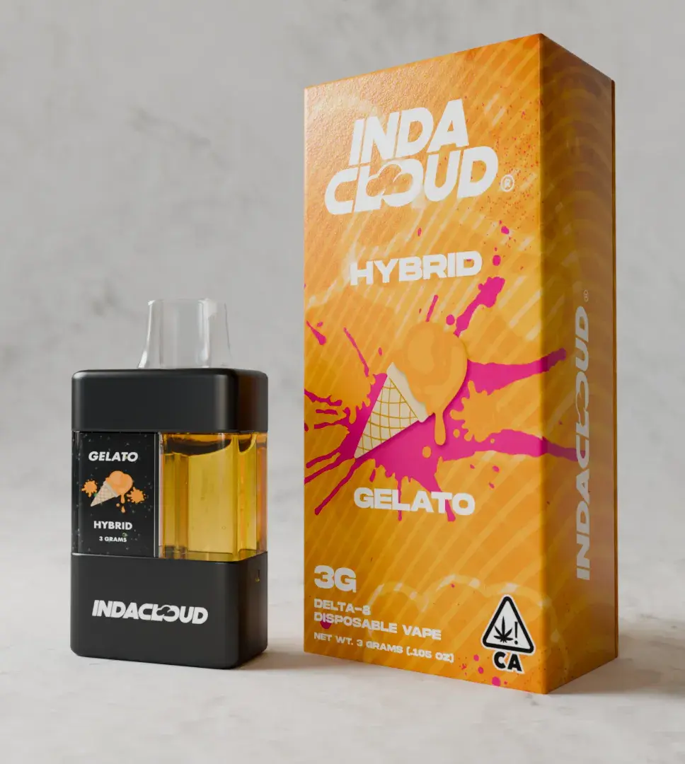 IndaCloud 3G Delta 8 Disposable Vape Pen  -  Gelato 33 