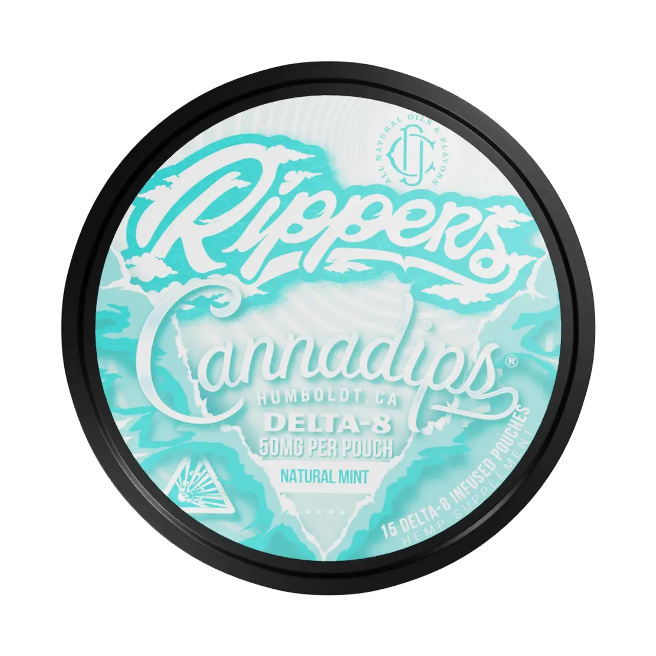 Delta-8 THC Rippers Cannadips - Natural Mint