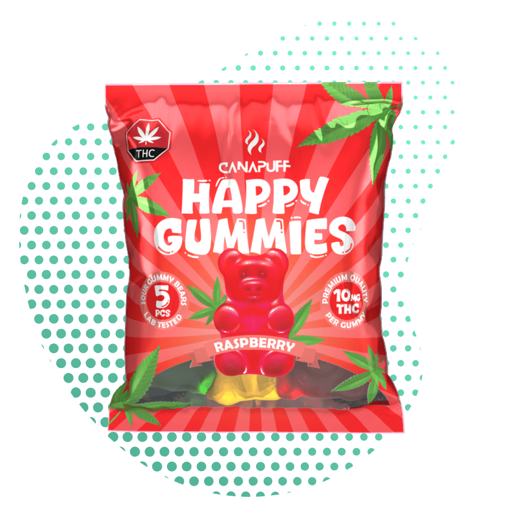 THC Gummies - 5pcs - Raspberry