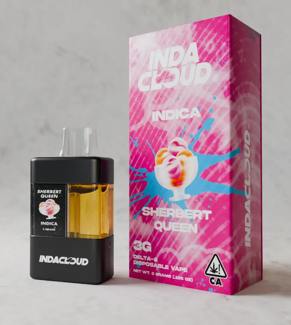 IndaCloud 3G Delta 8 Disposable Vape Pen  - Sherbert Queen